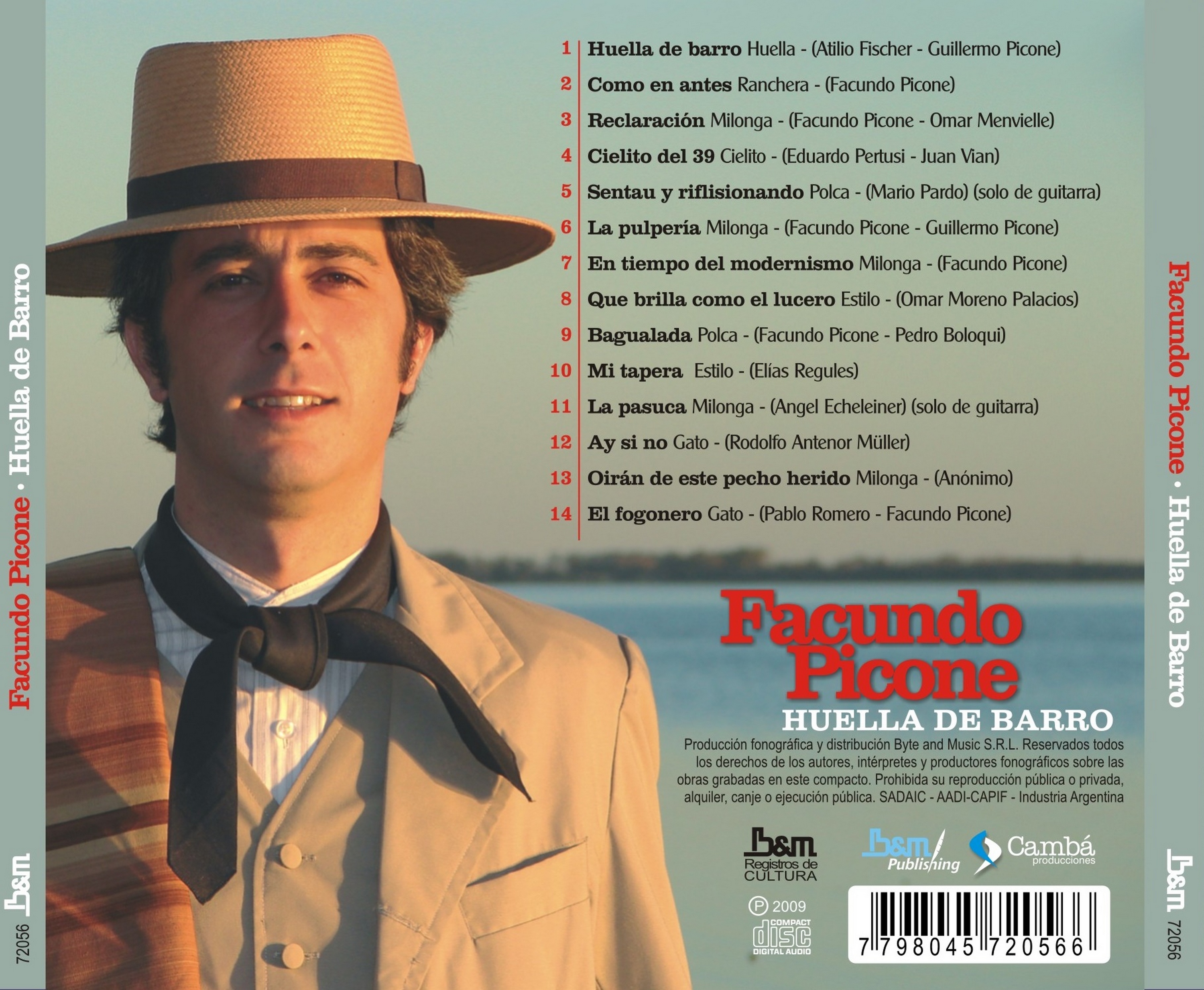Contratapa de Facundo Picone — Huella de Barro