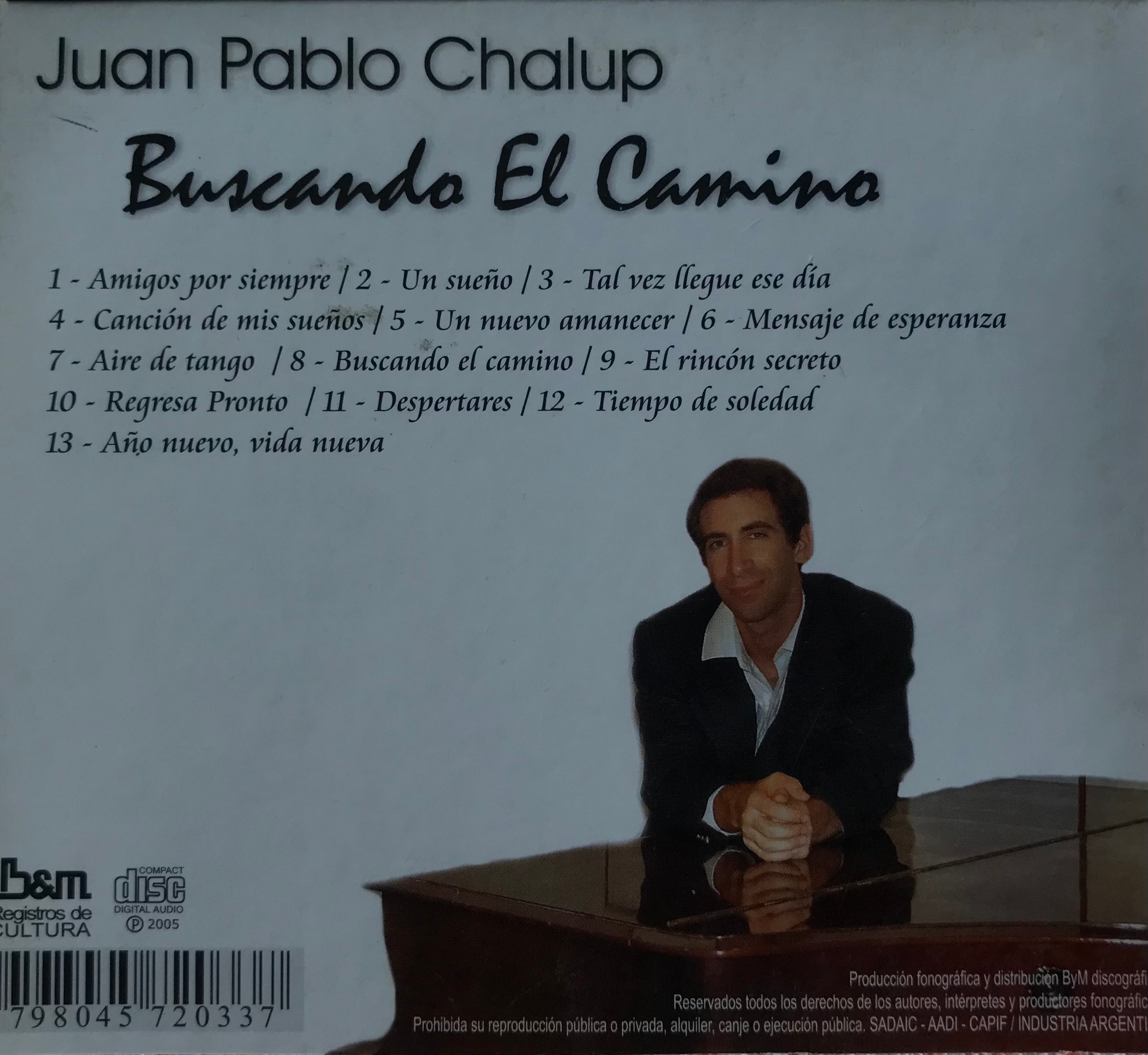 Contratapa de Juan Pablo Chalup — Buscando el Camino