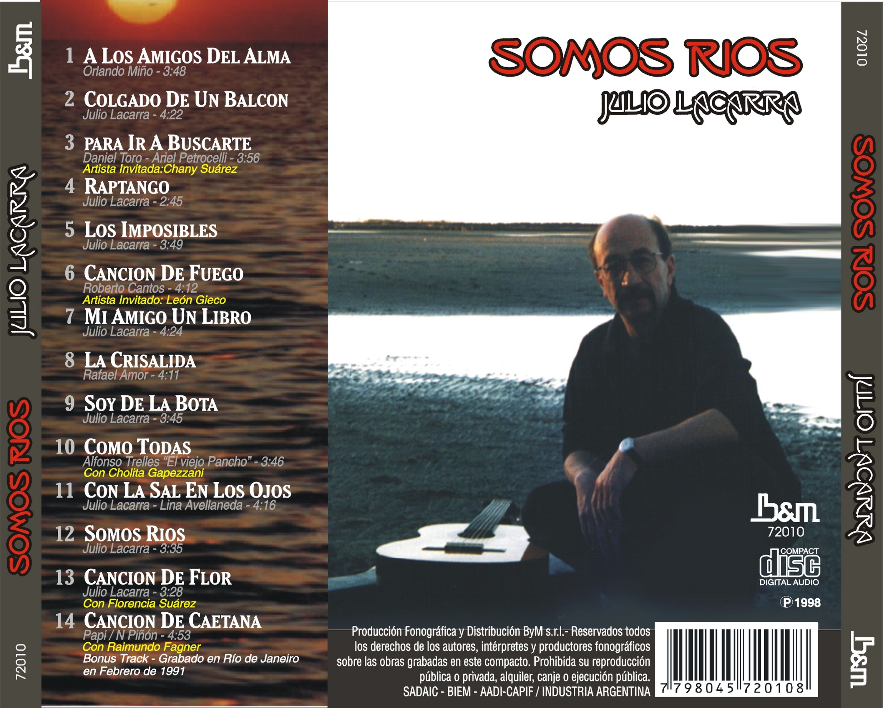 Contratapa de Julio Lacarra — Somos Ríos
