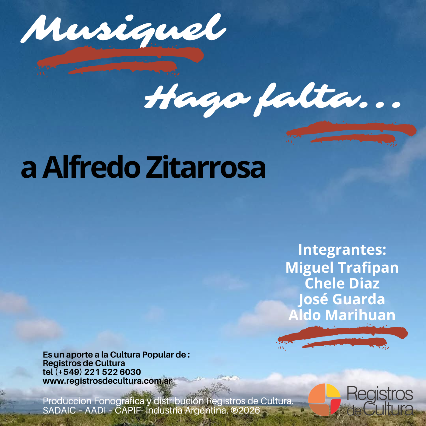 Contratapa de Musiquel — Hago falta …